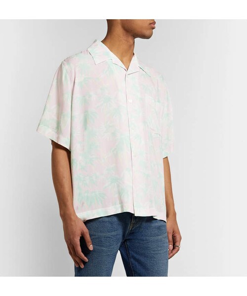 LOEWE(ロエベ)の「Loewe Camp-Collar Floral-Print Woven Shirt(シャツ/ブラウス・メンズ・Pink・M/XL)」の4枚目の写真