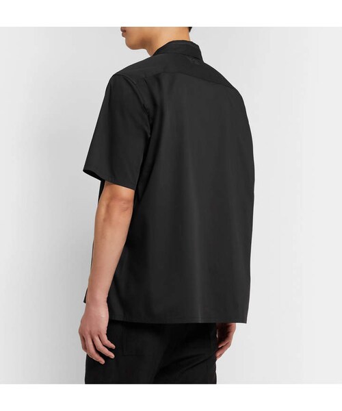 Y-3（ワイスリー）の「Y 3 Camp-Collar Cotton-Blend Poplin Shirt（シャツ/ブラウス・メンズ・Black・S/M）」の3枚目の写真