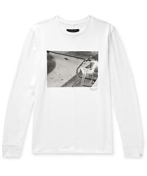 Rag & Bone Printed Cotton-Jersey T-Shirt