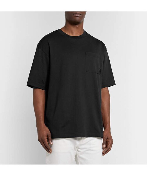 Acne Studios（アクネストゥディオズ）の「Acne Studios Oversized Cotton-Jersey T-Shirt（Tシャツ/カットソー・メンズ・Black・XS/S/M/L/XL）」の5枚目の写真