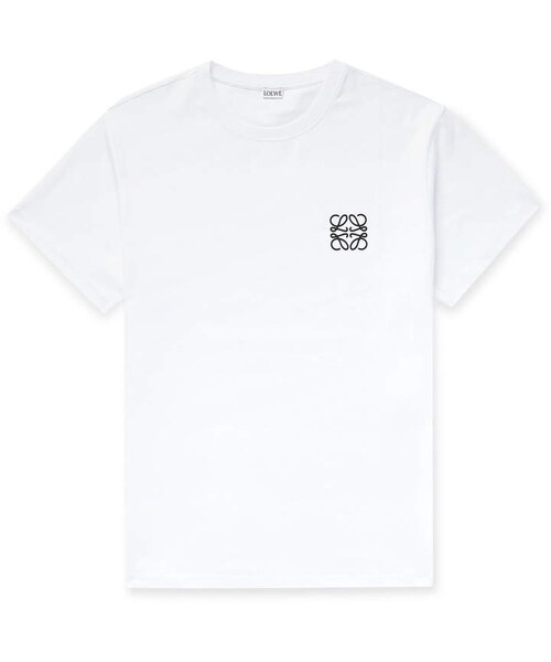 LOEWE（ロエベ）の「Loewe Logo-Embroidered Cotton-Jersey T-Shirt（T