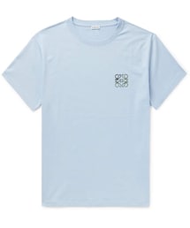 LOEWE | Loewe Logo-Embroidered Cotton-Jersey T-Shirt(Tシャツ/カットソー)