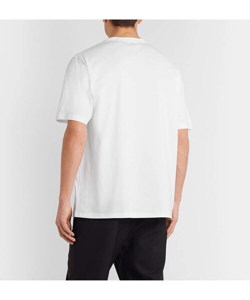 BURBERRY（バーバリー）の「Burberry Logo-Print Cotton-Jersey T-Shirt（Tシャツ/カットソー・メンズ・White・XS/S/M/L/XL/XXL）」の2枚目の写真