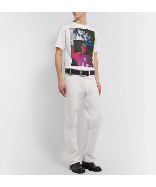 DRIES VAN NOTEN（ドリスヴァンノッテン）の「Dries Van Noten Printed Cotton-Jersey T-Shirt（Tシャツ/カットソー・メンズ・White・M/L/XL）」の4枚目の写真