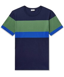 Schiesser Georg Colour-Block Cotton-Jersey T-Shirt