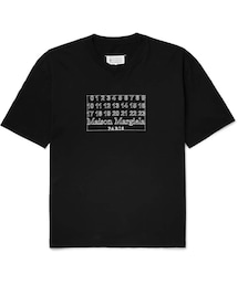 Maison Margiela | Maison Margiela Logo-Print Cotton-Jersey T-Shirt(Tシャツ/カットソー)