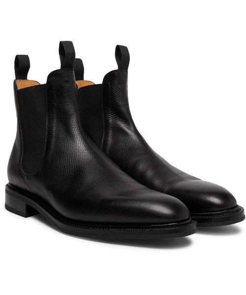 Edward Green,Edward Green Newmarket Textured-Leather Chelsea Boots - WEAR
