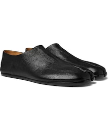 Maison Margiela | Maison Margiela Tabi Split-Toe Full-Grain Leather Collapsible-Heel Loafers(その他シューズ)
