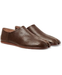 Maison Margiela | Maison Margiela Tabi Split-Toe Full-Grain Leather Collapsible-Heel Loafers(その他シューズ)