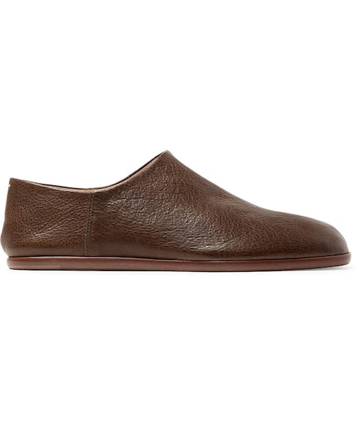 Maison Margiela(メゾンマルジェラ)の「Maison Margiela Tabi Split-Toe Full-Grain Leather Collapsible-Heel Loafers(その他シューズ・メンズ・Green・Eu 41/Eu 42/Eu 43/Eu 44/Eu 45)」の5枚目の写真
