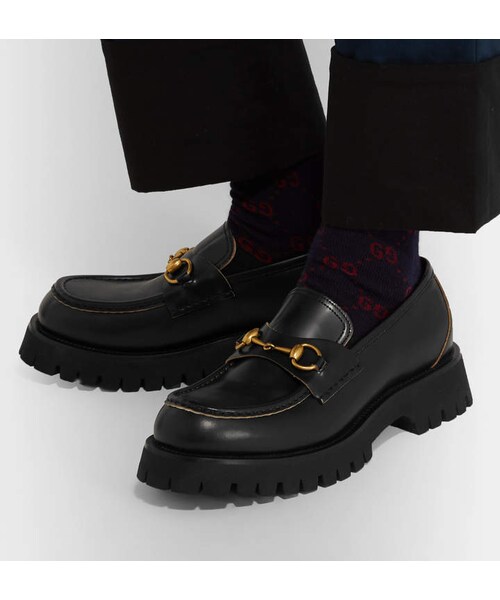GUCCI(グッチ)の「Gucci Horsebit Leather Loafers(その他シューズ・メンズ・Black・Uk 5/Uk 7/Uk 7.5/Uk 8/Uk 8.5/Uk 9/Uk 9.5/Uk 10/Uk 10.5/Uk 12)」の4枚目の写真