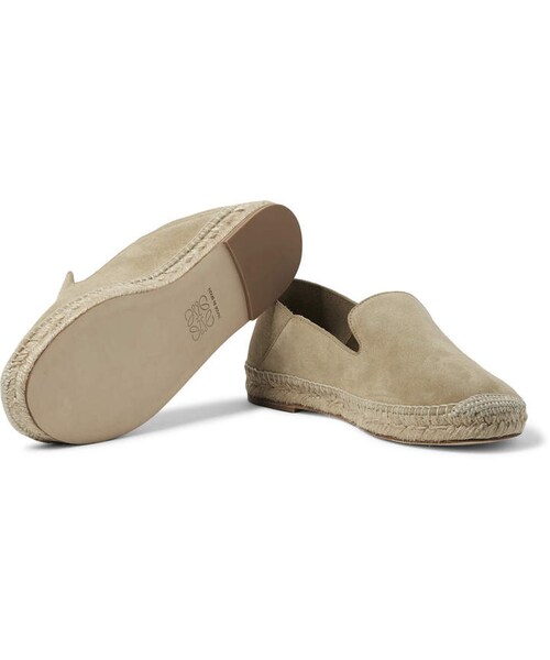 LOEWE(ロエベ)の「Loewe Collapsible-Heel Suede Espadrilles(その他シューズ・メンズ・neutrals・Eu 39/Eu 40/Eu 41/Eu 42/Eu 43/Eu 44)」の4枚目の写真