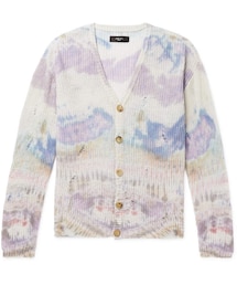 AMIRI（アミリ）の「Amiri Distressed Tie-Dyed Cashmere Cardigan