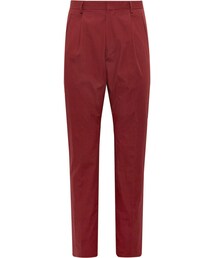DRIES VAN NOTEN | Dries Van Noten Brick Slim-Fit Pleated Cotton Suit Trousers(その他パンツ)