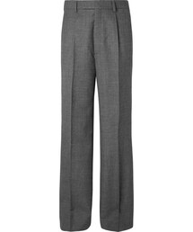 GUCCI | Gucci Dark-Grey Wide-Leg Wool-Sharkskin Suit Trousers(その他パンツ)