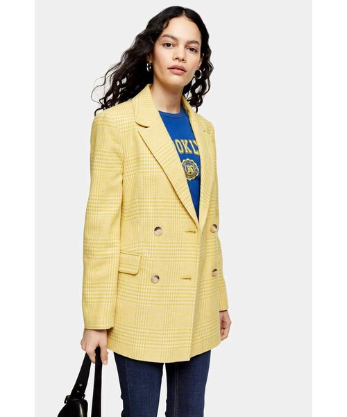 topshop check blazer