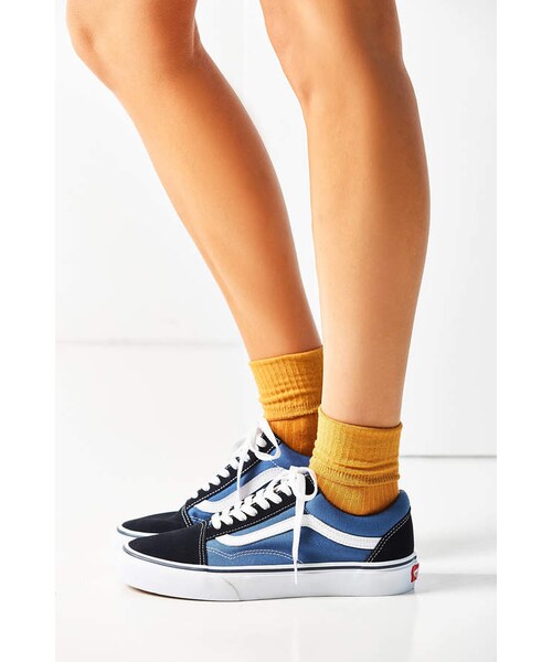 VANS（バンズ）の「Vans Old Skool Sneaker（スニーカー・レディース・Black/Blue・W 9/m 7.5/W 5/m 3.5/W 8.5/m 7/W 9.5/m 8/W 6/m 4.5/W 6.5/m 5/W 7/m 5.5/W 7.5/m 6）」の10枚目の写真