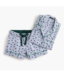 J.Crew Printed vintage short sleeve & shorts pajama set