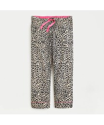 J.Crew Cotton cropped pajama pant in leopard print