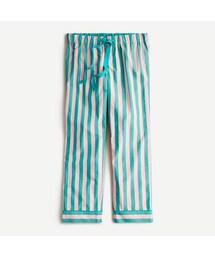 J.Crew Cropped cotton pajama pant in rugby stripe