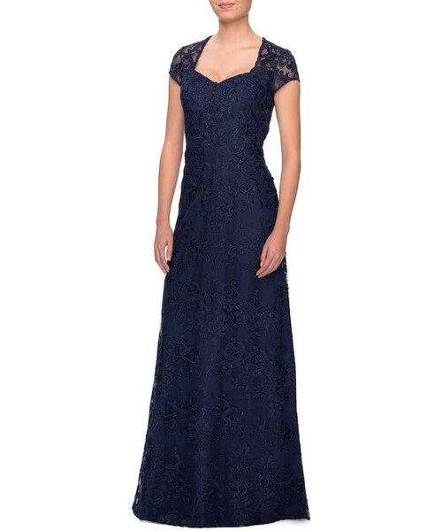 La Femme （）の「La Femme Embellished Lace Gown（ワンピース）」 WEAR