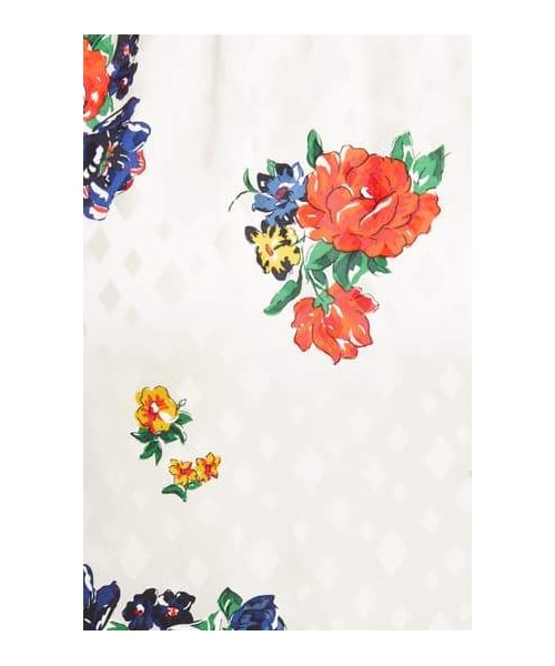 TORY BURCH(トリーバーチ)の「Tory Burch Floral Print Long Sleeve Silk Wrap Dress(ワンピース・レディース・White・0/2/8/4/10/00/6/12/14)」の5枚目の写真