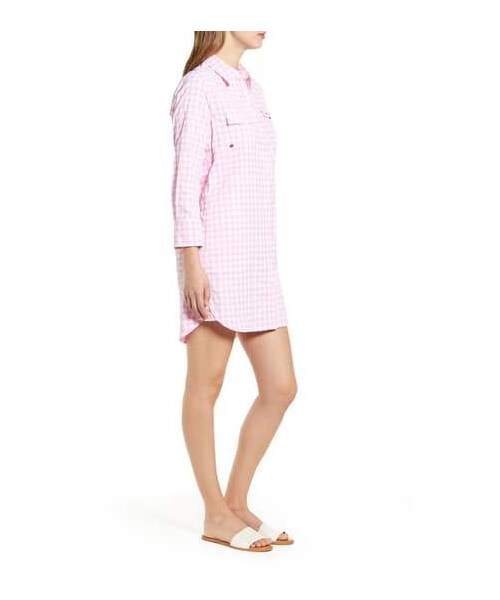 Vineyard Vines（ヴァインヤードヴァインズ ）の「vineyard vines Gingham Harbor CoverUp Seersucker Shirtdress