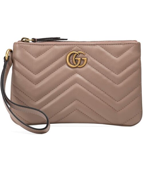 GUCCI（グッチ）の「Gucci Quilted Leather Wristlet（クラッチバッグ）」 WEAR