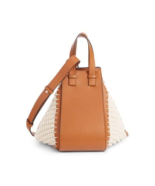 LOEWE(ロエベ)の「Loewe Small Hammock Knit & Leather Hobo LOEWE(ロエベ)の「Loewe Small Hammock Knit & Leather Hobo