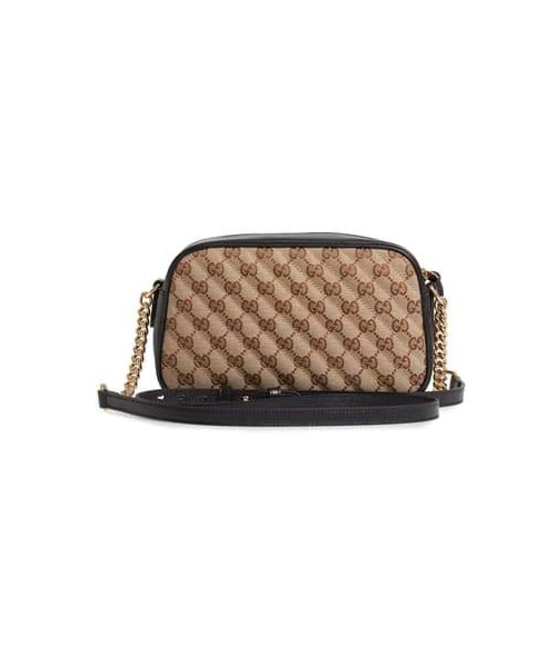 GUCCI（グッチ）の「Gucci Small GG Marmont 2.0 Quilted Camera Shoulder Bag（ショルダーバッグ・レディース・Beige・One Size）」の4枚目の写真