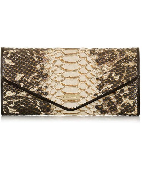 Brahmin(ブラーミン)の「Brahmin Veronica Python Embossed Leather Wallet(財布・レディース・Brown・One Size)」の1枚目の写真