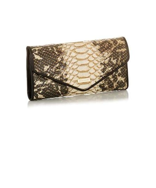 Brahmin(ブラーミン)の「Brahmin Veronica Python Embossed Leather Wallet(財布・レディース・Brown・One Size)」の4枚目の写真