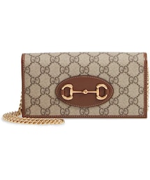 GUCCI | Gucci 1955 Horsebit GG Supreme Canvas Wallet on a Chain(財布)