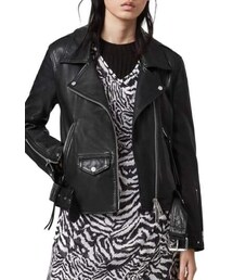 美品　オールセインツ　LUNA LEATHER BIKER MAC　黒　38 ALLSAINTS（オールセインツ）の「LUNA LEATHER BIKER MAC | LUNA