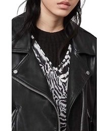 美品　オールセインツ　LUNA LEATHER BIKER MAC　黒　38 20211202193330176_1000.jpg