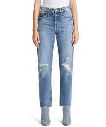 mother | MOTHER The Tomcat Ripped High Waist Ankle Jeans(デニムパンツ)