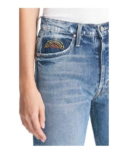 mother（マザー）の「MOTHER The Tomcat Ripped High Waist Ankle Jeans（デニムパンツ・レディース・Blue・30/28）」の3枚目の写真