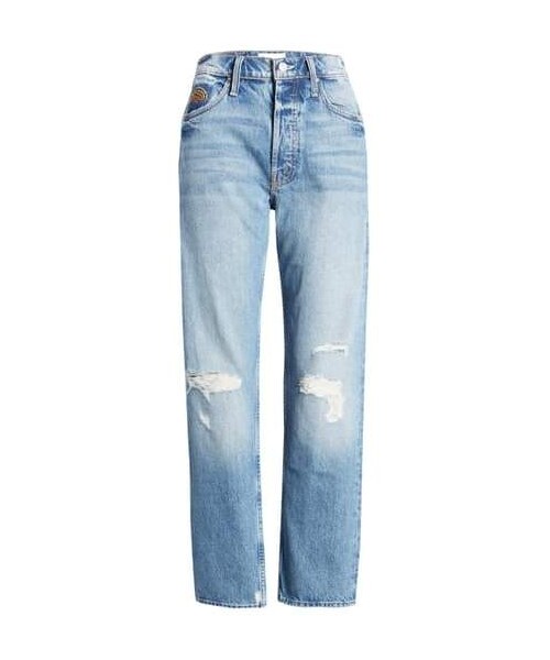mother（マザー）の「MOTHER The Tomcat Ripped High Waist Ankle Jeans（デニムパンツ・レディース・Blue・30/28）」の5枚目の写真