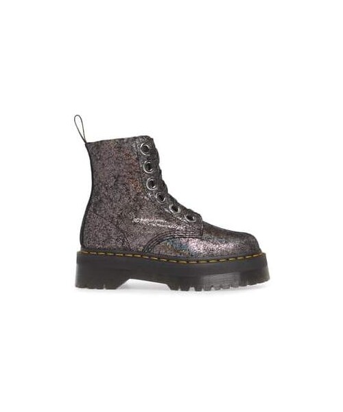 Dr. Martens(ドクターマーチン)の「Dr. Martens Molly Crackle Boot(ブーツ・レディース・Black/Metallic・10us/ 8uk/6us/ 4uk/7us/ 5uk/11us/ 9uk/8us/ 6uk/5us/ 3uk/9us/ 7uk)」の6枚目の写真