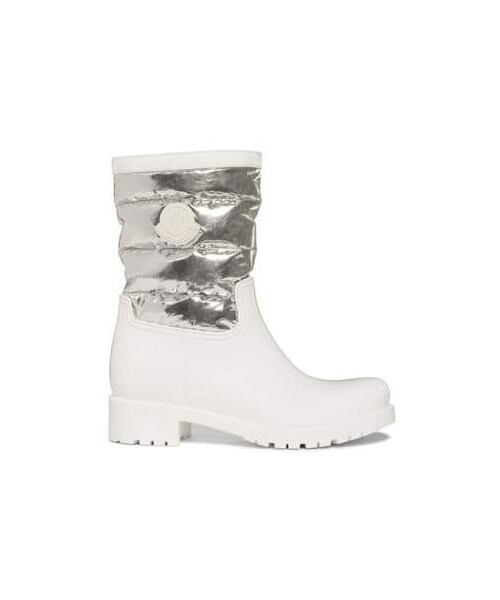 MONCLER（モンクレール）の「Moncler Gisele Stivale Waterproof Rain Boot（ブーツ・レディース・White・7us / 37eu/9us / 39eu/10us / 40eu/8us / 38eu/11us / 41eu/5us / 35eu/6us / 36eu）」の2枚目の写真