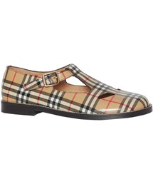 Burberry Hannie Vintage Check T-Strap Mary Jane Flat