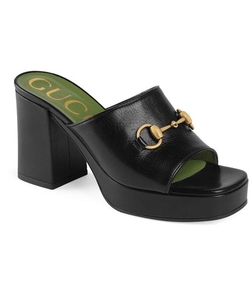 gucci platform slide