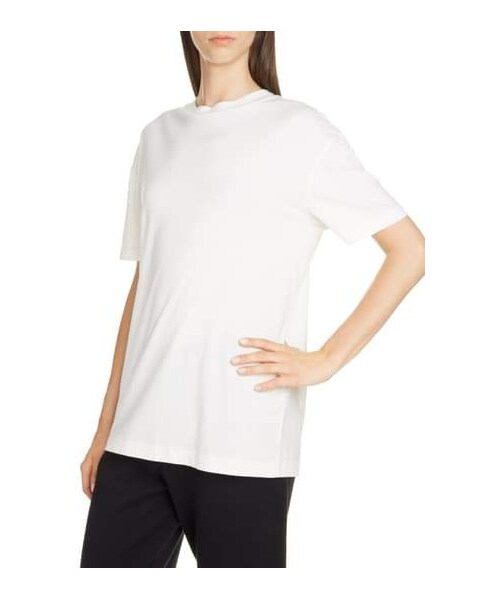 Acne Studios(アクネストゥディオズ)の「Acne Studios Elice Fringe Logo T-Shirt(Tシャツ/カットソー・レディース・Black/White・X-small/Small/Xx-small/Medium/Large)」の4枚目の写真