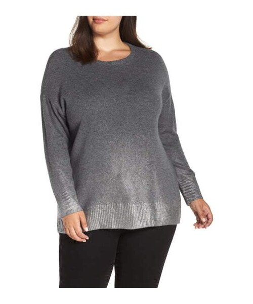 Vince Camuto（ヴィンスカムート）の「Vince Camuto Long Sleeve Foiled Ombre Sweater ...