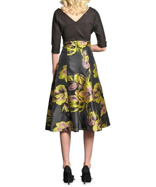 Eva Franco（エヴァフランコ）の「Eva Franco Angela 3/4Sleeve Dress with Floral