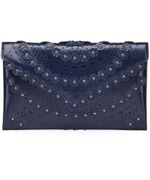 ALAIA アライア クラッチバッグ ブラック ALAÏA BLACK LE TECKEL CLUTCH IN SHINY GOATSKIN | ALAÏA AE