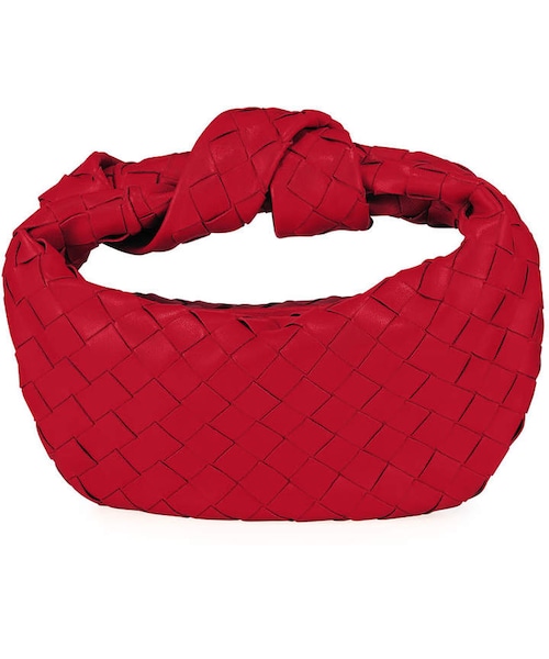 BOTTEGA VENETA(ボッテガヴェネタ)の「Bottega Veneta Jodi Mini Intrecciato Hobo Bag(バックパック/リュック・レディース・Black/Red/Orange・One Size)」の2枚目の写真