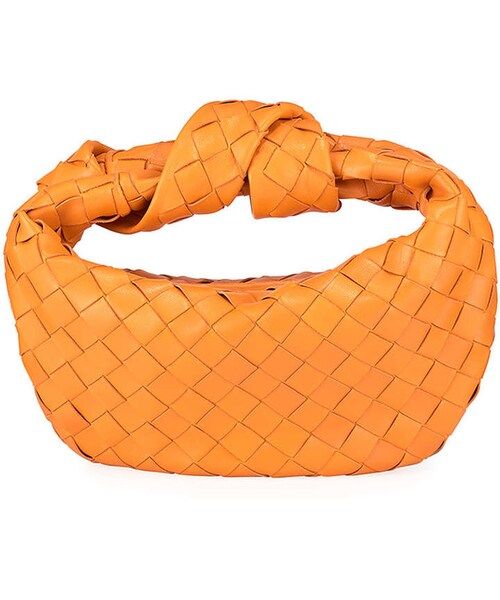 BOTTEGA VENETA(ボッテガヴェネタ)の「Bottega Veneta Jodi Mini Intrecciato Hobo Bag(バックパック/リュック・レディース・Black/Red/Orange・One Size)」の3枚目の写真