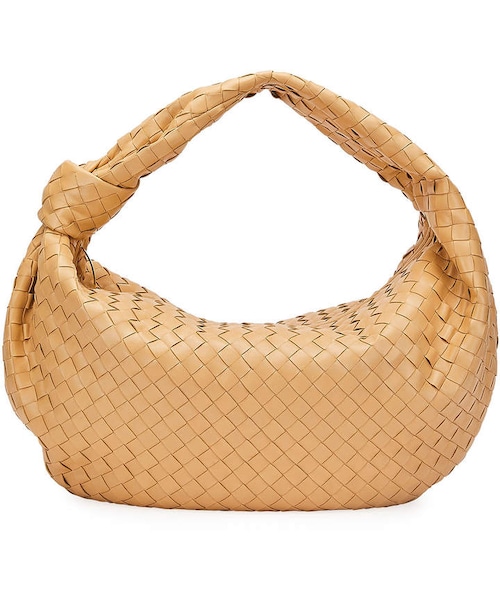 BOTTEGA VENETA(ボッテガヴェネタ)の「Bottega Veneta Intrecciato Woven Leather Large Hobo Bag(バックパック/リュック・レディース・Black/Beige・One Size)」の2枚目の写真