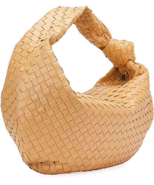 BOTTEGA VENETA(ボッテガヴェネタ)の「Bottega Veneta Intrecciato Woven Leather Large Hobo Bag(バックパック/リュック・レディース・Black/Beige・One Size)」の5枚目の写真
